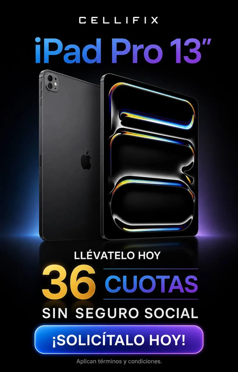 iPad Pro 13″ en 36 Cuotas - Sin Seguro Social