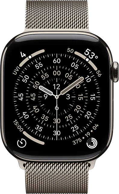 Apple Watch Series 11 con correa milanesa de titanio